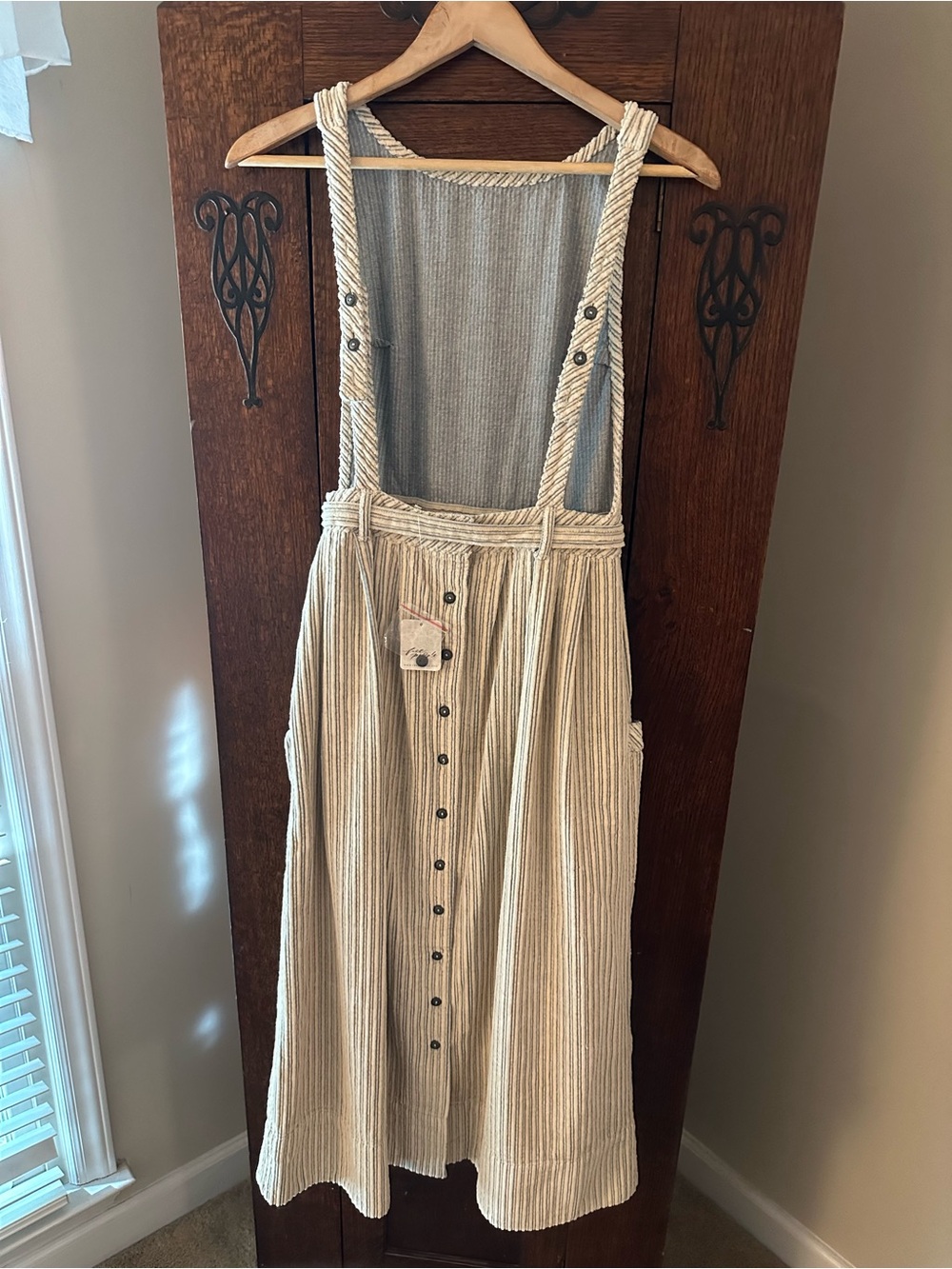NWT Free People The Other Side Corduroy Midi Dress with Button-Back Size 4 - Picture 5 of 13